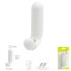 Colgador Adhesivo / Atornillable Blanco