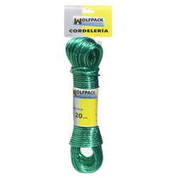 Cuerda Plastificada Cable Acero Ø 3,5 mm. (Madeja 15 m.)