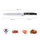 Cuchillo Aspen Cocinero / Chef Hoja Acero Inoxidable 20 cm. Negro