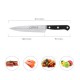 Cuchillo Grenoble Cocina Hoja Acero Inoxidable 13 cm. Negro