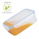 Recipiente Hermetico Plastico Rectangular 240 ml. 12.5x8.5x4.5 (Alt.) cm.