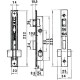 Cerradura Lince 5550  Aluminio  14 mm.