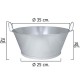 Barreño Galvanizado Baño  14"  35x16 cm. 10 Litros