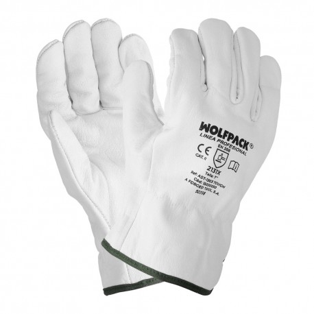 Guantes Piel FLOR  10" C/Colgador (Par)