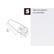 Tope Persiana Con Tornillo 60 mm. Negro
