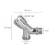 Grifo Lavadora Sencillo Entrada 1/2" - Salida 3/4" Grifo Lavadora, Grifo Lavavajillas, Grifo De Paso