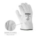 Guantes De Trabajo De Piel Flor De Vacuno, Proteccion Laboral, Riesgos Mecanicos, Guantes De Seguridad De Cuero. Talla 9" (Par)