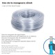 Manguera Transparente Nivel 10x14 mm. Rollo 50 metros