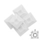 Base Adhesiva Para Bridas 28x28 mm. Blanca Bolsa 100 Unidades