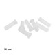 Taco Wolfpack Plastico Blanco    5 mm. (25 unidades)