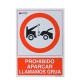 Cartel Prohibido Aparcar Llamamos Grua 30x21 cm.
