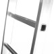 Escalera Aluminio 2 Tramos Mecanica 14 Peldaños. Plegable, Telescópica, Antideslizante, Resistente