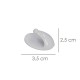 Colgador Oryx Blanco Pequeño (Blister 4 Unidades ) Adhesivo