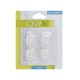Colgador Oryx  Transparente Pequeño (Blister 4 Unidades) Adhesivo
