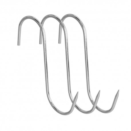 Blister 3 Ganchos Carnicero Inoxidables Nº 18