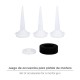 Set Accesorios para Pistola Aluminio / Acero Aplicar Mortero 660 CC. 02210502