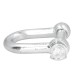 Grillete Recto Galvanizado 6 mm. 1/4" Uso Domestico