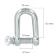 Grillete Recto Galvanizado 25 mm. 1" Uso Domestico