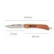 Navaja Wolfpack Modelo Roble 8,8 cm. cerrada