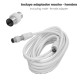 Prolongación Para Televisión - Vídeo De 3 M. Conector De 9,5 Mm Blanco.