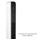 Calefactor Termoventilador Ceramico Oscilante Torre 1000 / 2000 W. Altura 88 cm.