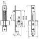 Cerradura Lince 5562n        Hn/20 mm.